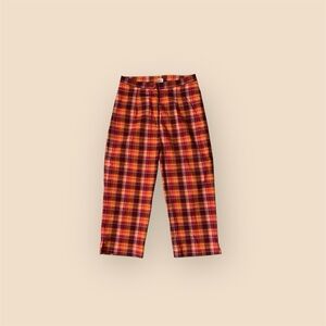 Vintage indulgence plaid ankle pants size medium